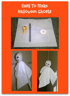 Super Easy To Make Halloween Ghosts