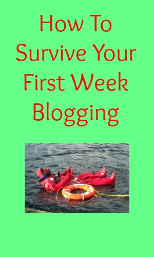 How To Survive Your First Week Blogging