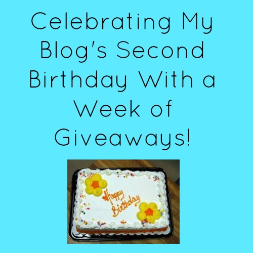 Celebrating My Blog's Second Birthday With a Week of Giveaways!
