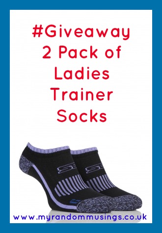#Giveaway 2 Pack of Ladies Trainer Socks