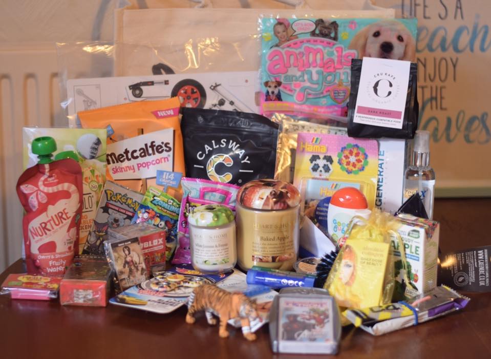 #BlogOnXmas goody bag contents