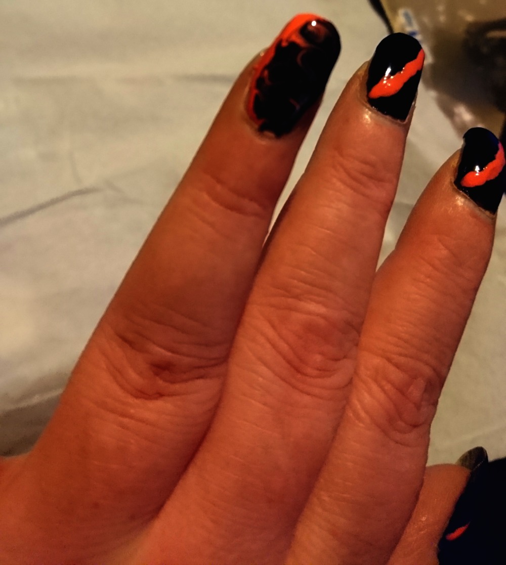 Easy Halloween Nails Tutorial Step 3
