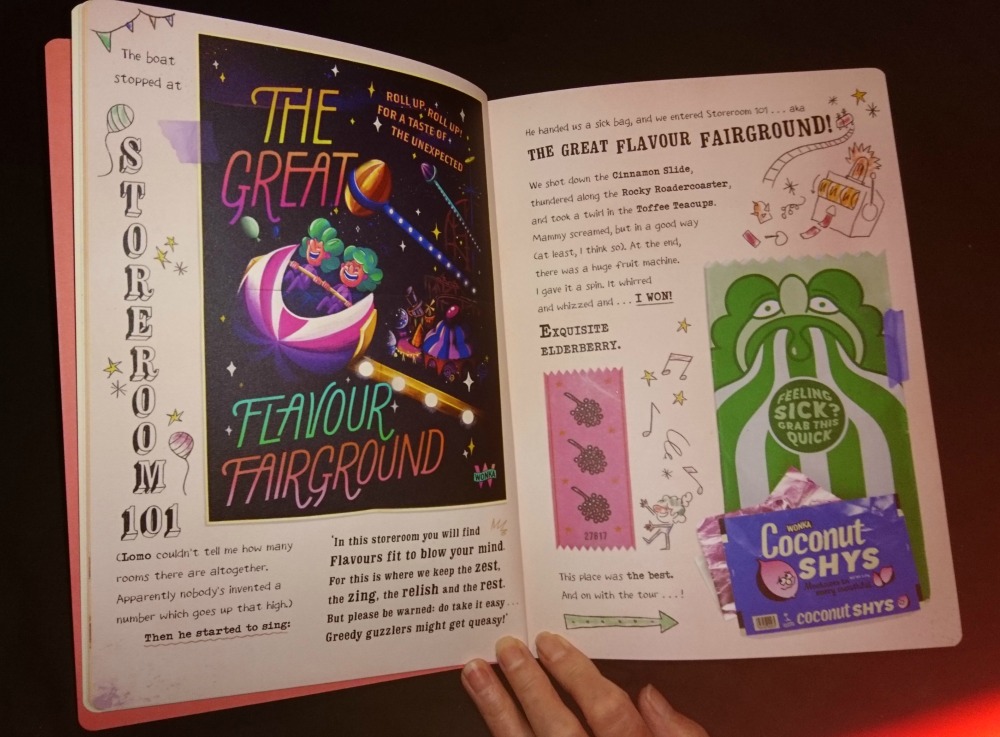 Inside the my Golden Ticket book