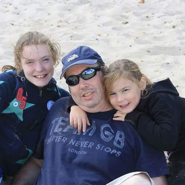 Warren from Mr Dad Diary with his daughters