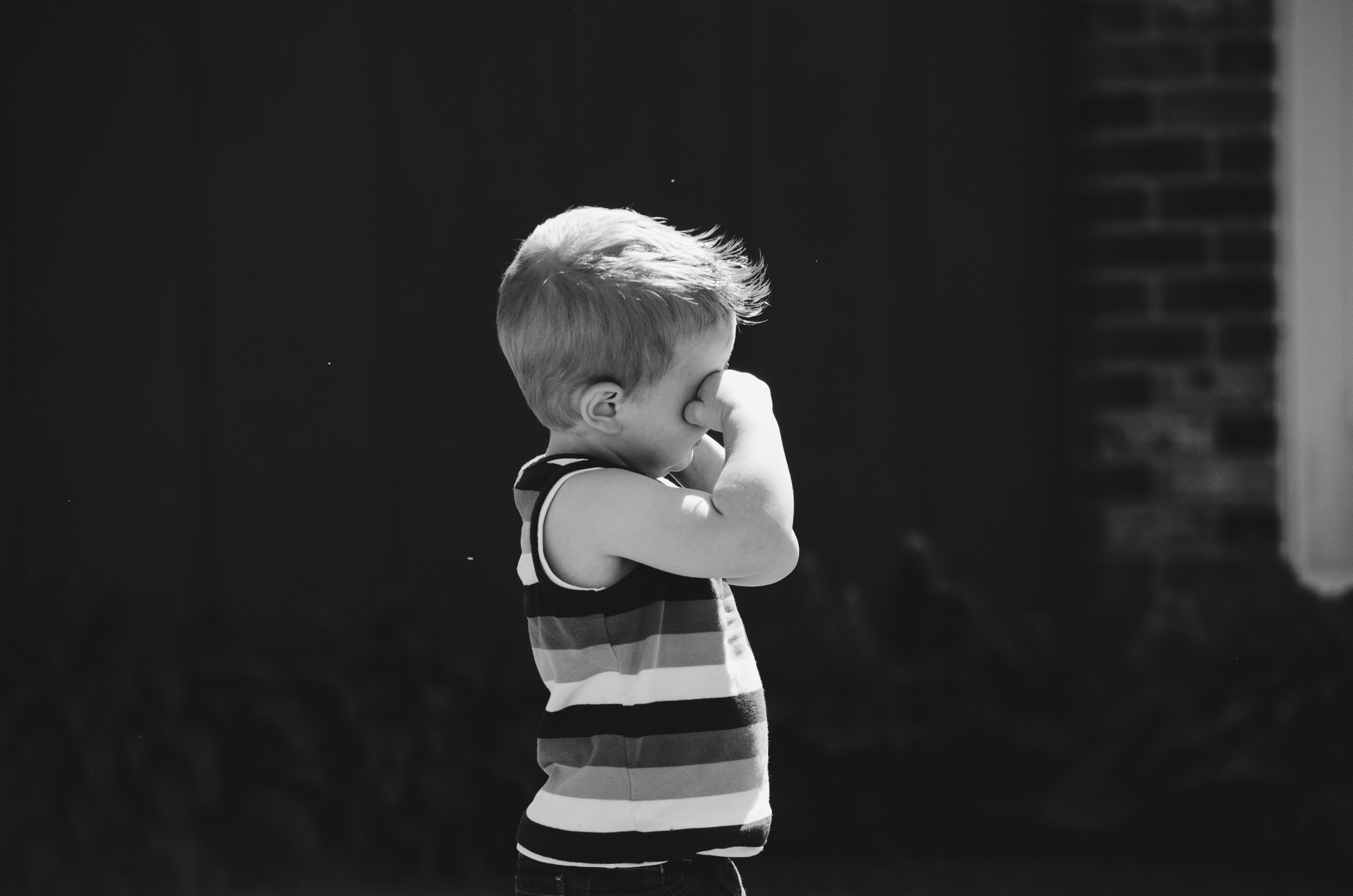 Little boy crying