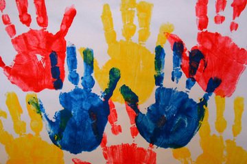 Handprint painting