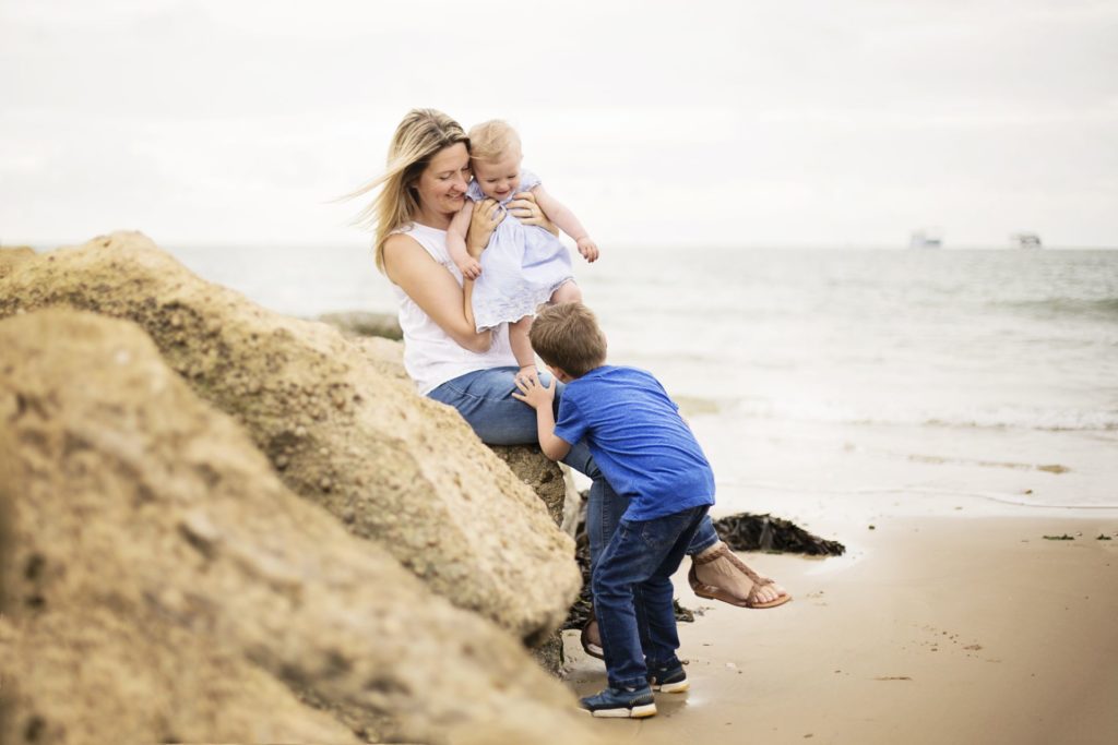 Gemma from The Work Life Blend with her kids