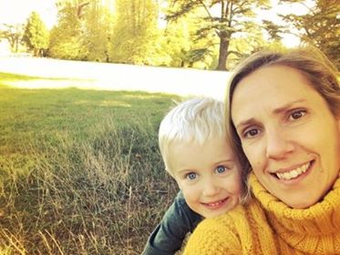 Lesley from Places with Ed with her son, Ed