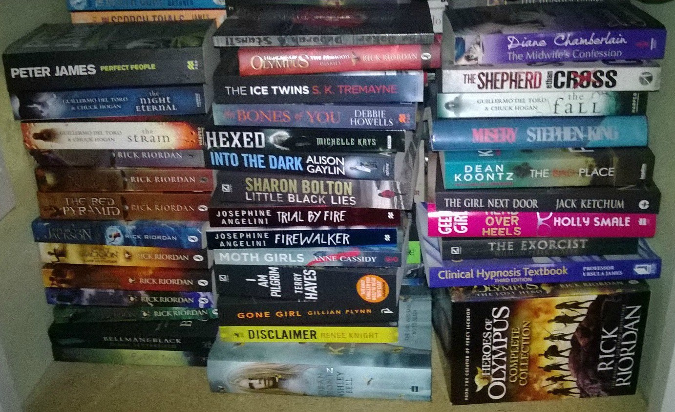 Piles of books