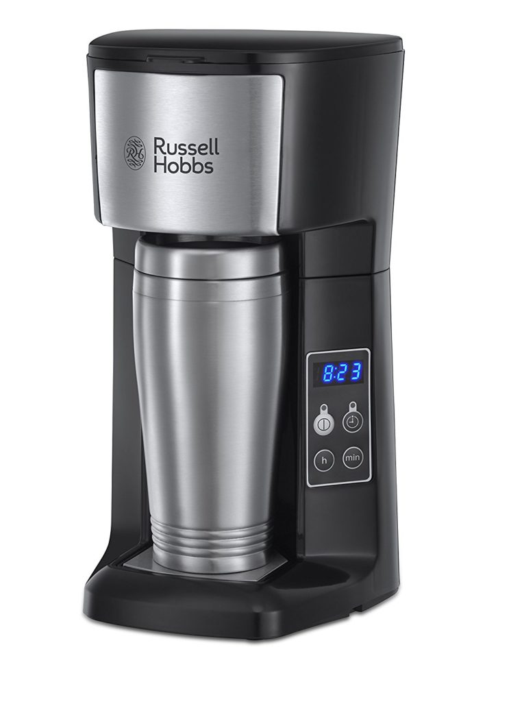 Russell Hobbs coffee machine and travel mug
