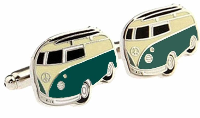 Camper van shaped cuff links