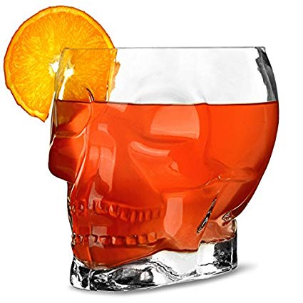 Skull shaped punch bowl