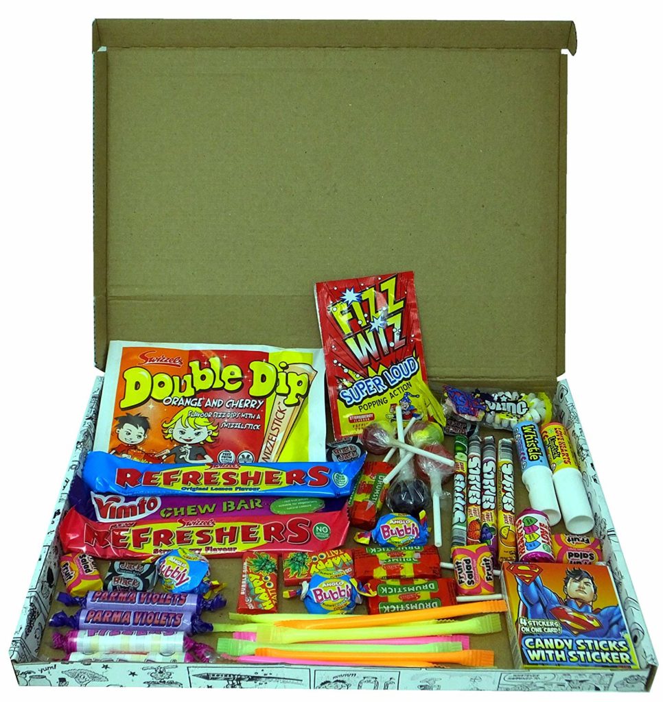 Box of retro sweets