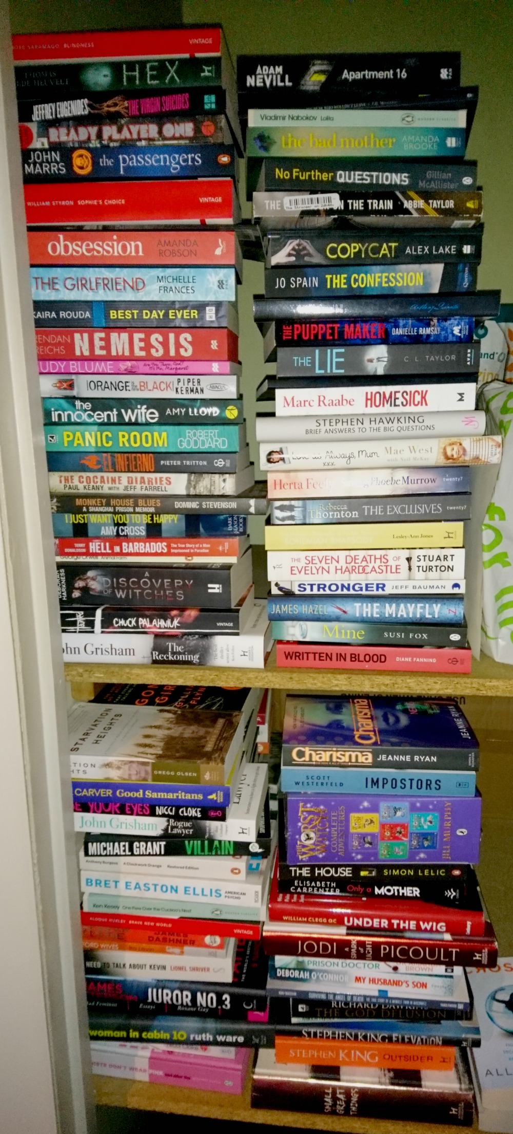 Some piles of books from my TBR List