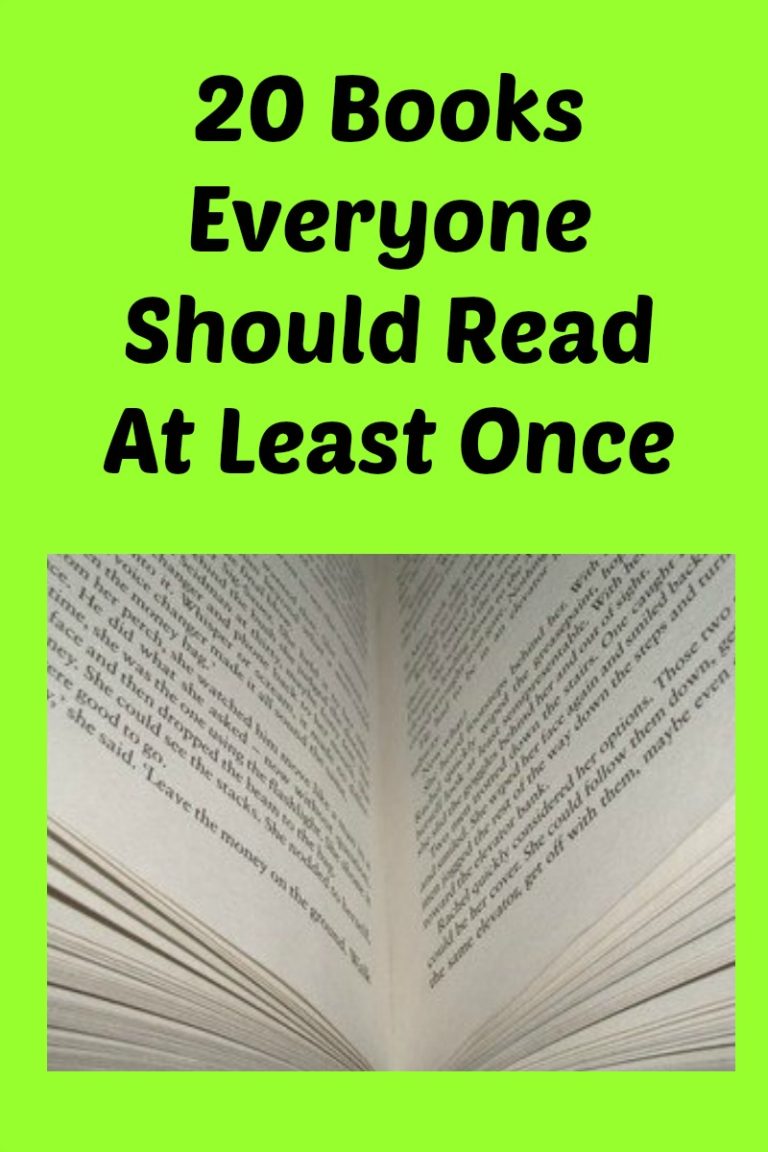 20 Books Everyone Should Read At Least Once - My Random Musings