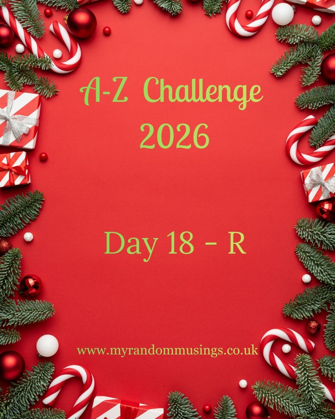 #A-ZChallenge 2026, Day Eighteen, R