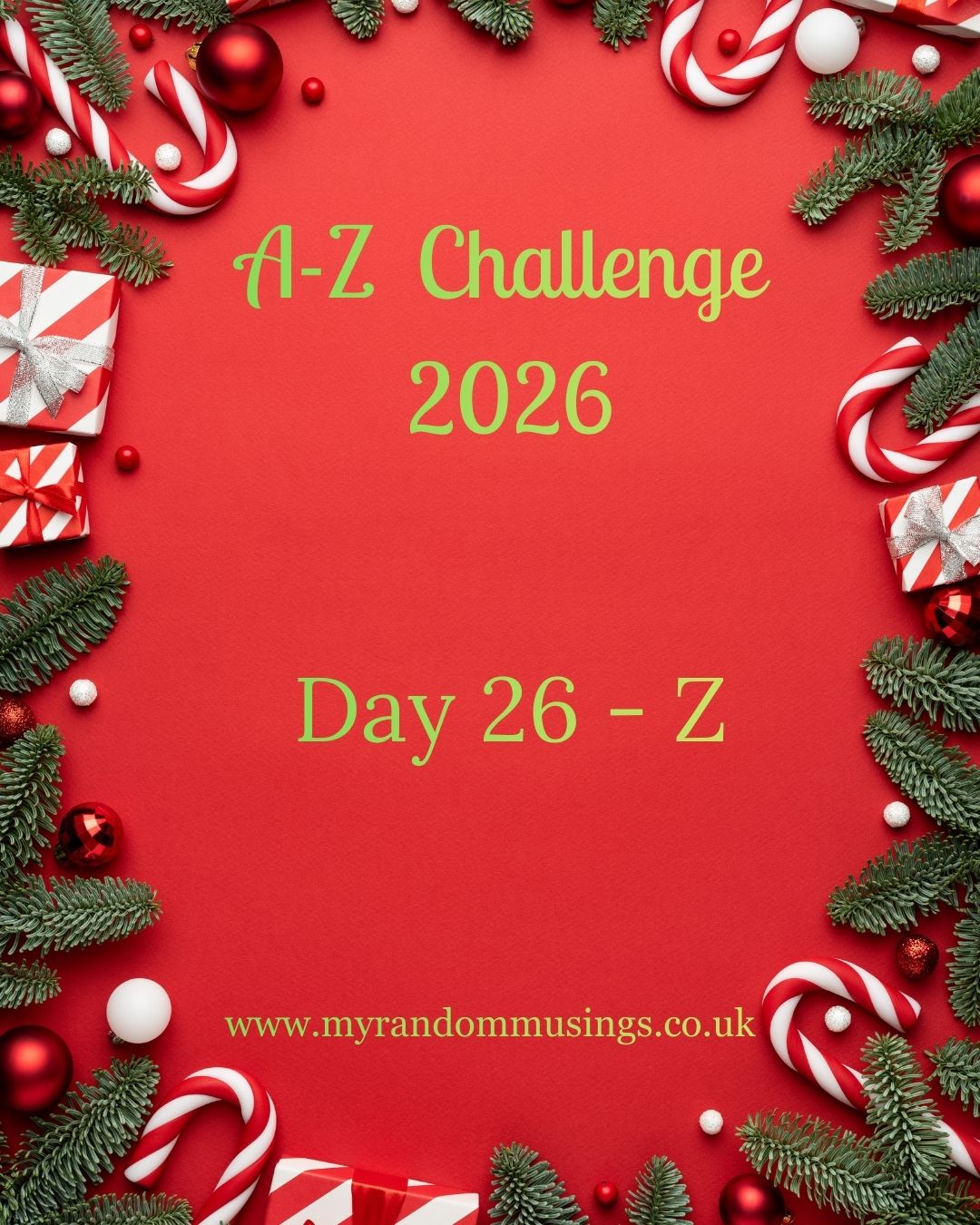 #A-ZChallenge 2026, Day Twenty Six, Z